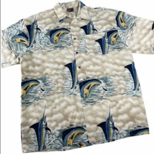 Billion Bay Marlin Dorado Dolphin Print, sz XL